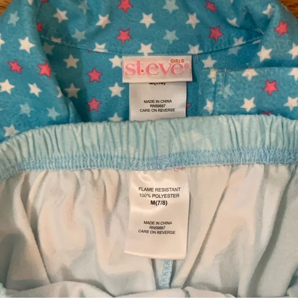 Girls St Eve 3 Pc Pajama Set Top Bottoms Eye Mask Rising Star Follow Your Dreams